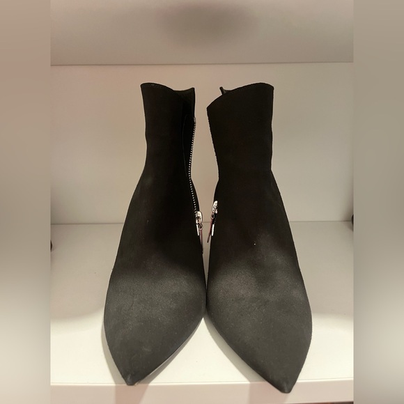 Black YSL suede ankle booties - Picture 2 of 3